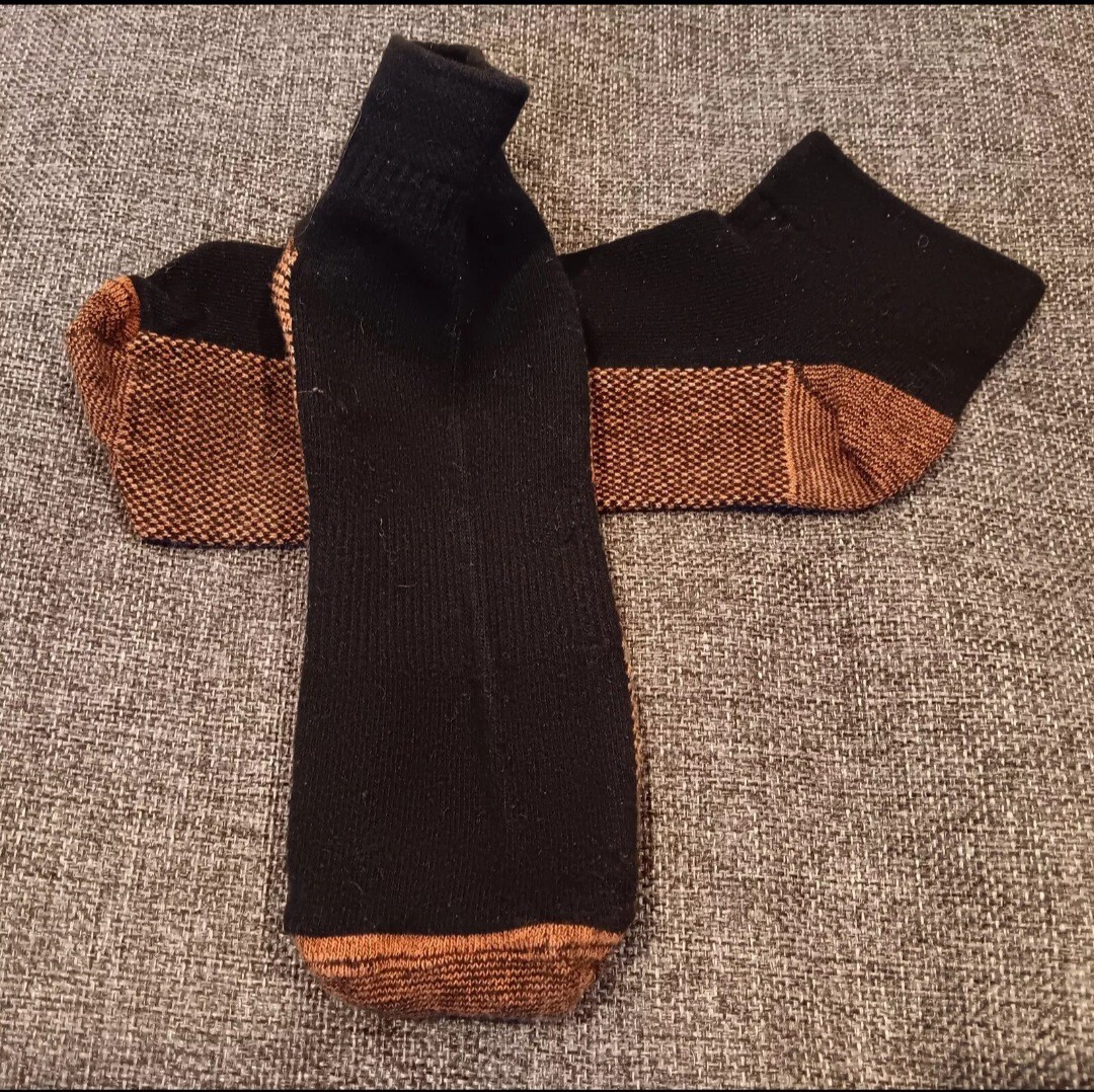 Compression Socks New for Women and Men Arch Support Ankle Height Black Brown