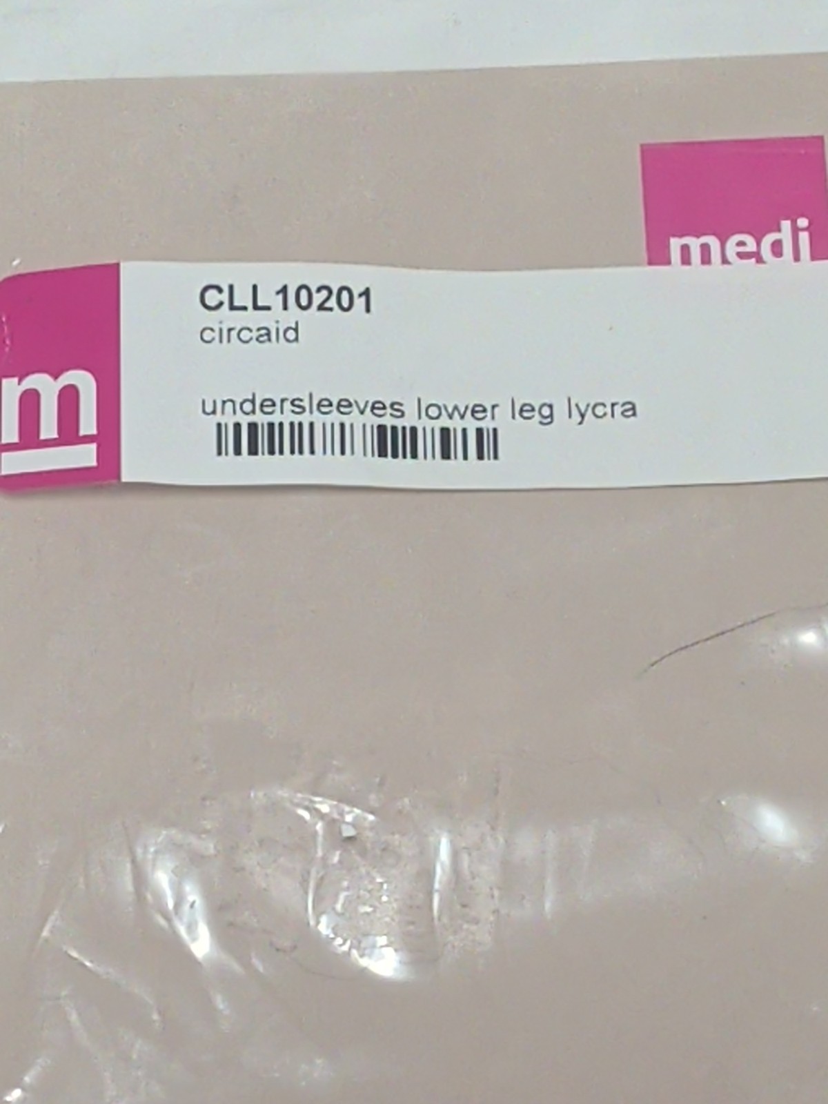 Lot of 3 Medi Circaid Undersock Undersleeve Lower Leg Lycra CLL10201 Open Ended