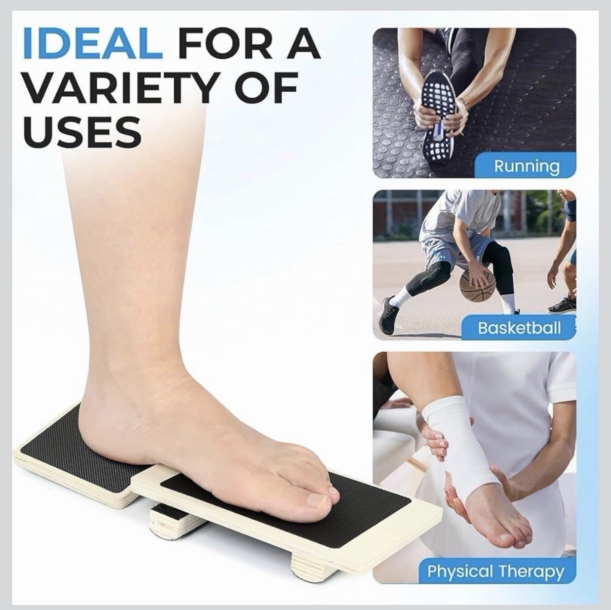 Ankle Foot Exerciser Strengthener & Balance Board, Physical Therapy Equipment