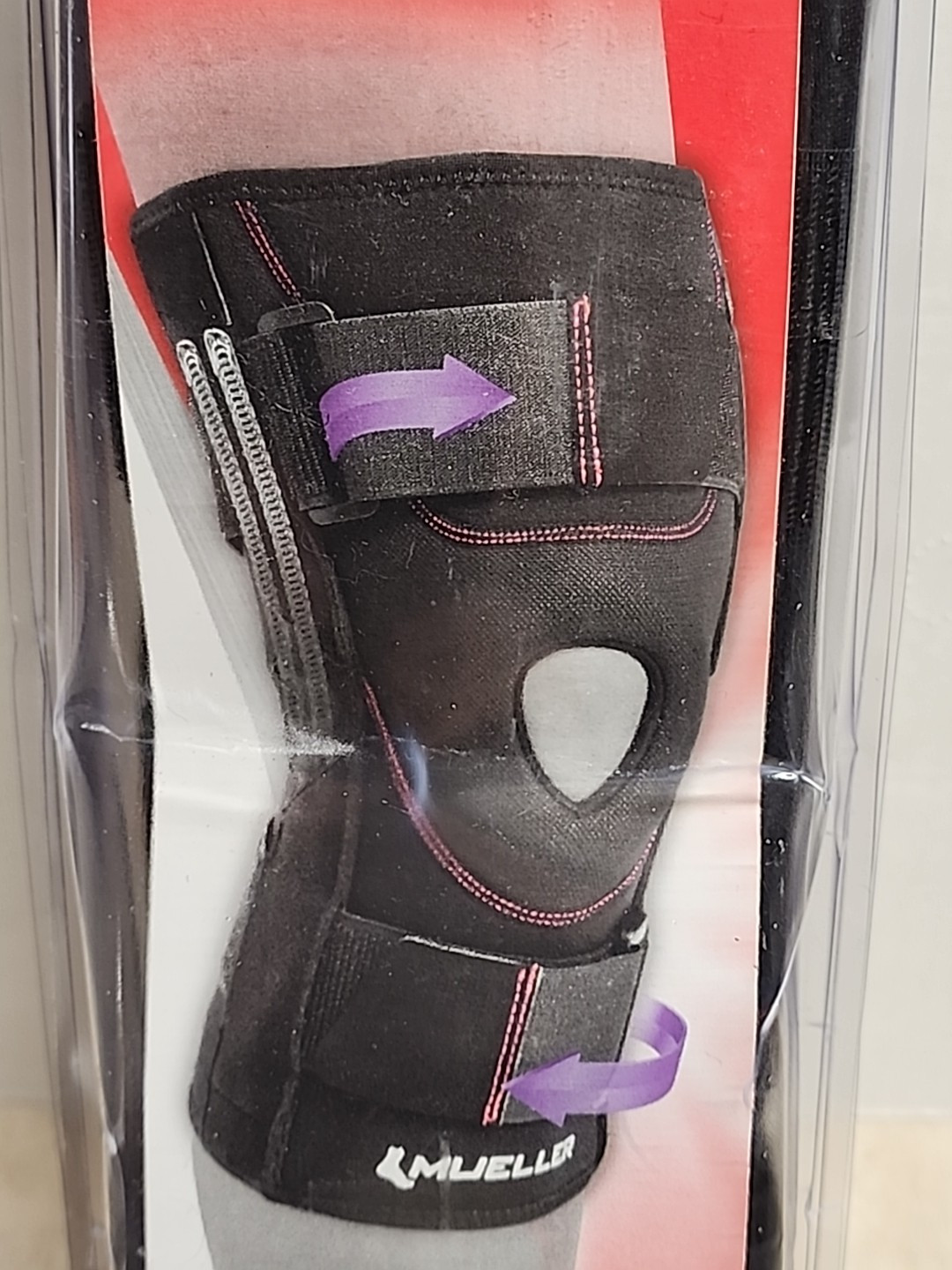 Mueller Patella Knee Stabilizer Brace, Black XXL