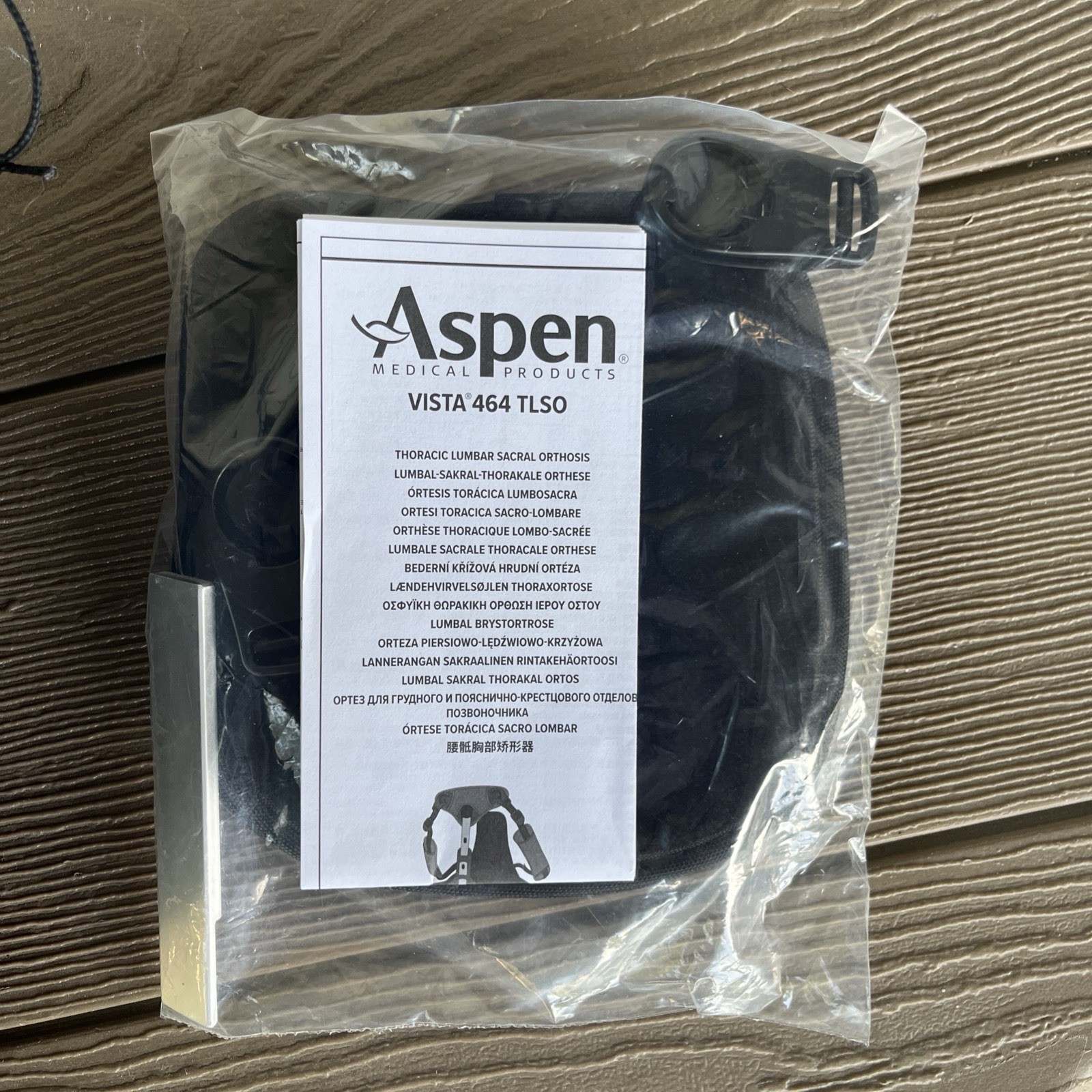 Aspen Vista 464 TLSO Back Brace Thoracic Lumbar Sacral Orthosis Adjustable L-XXL