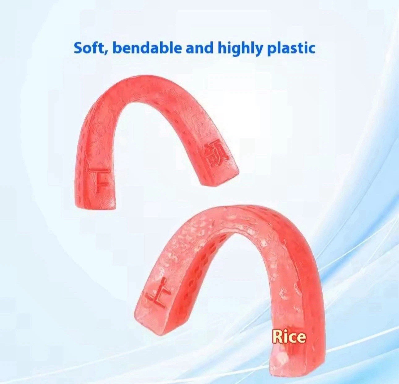Dental Base Plate Wax U-Shape Rim Model Upper & Lower Pair for Denture Lab Use