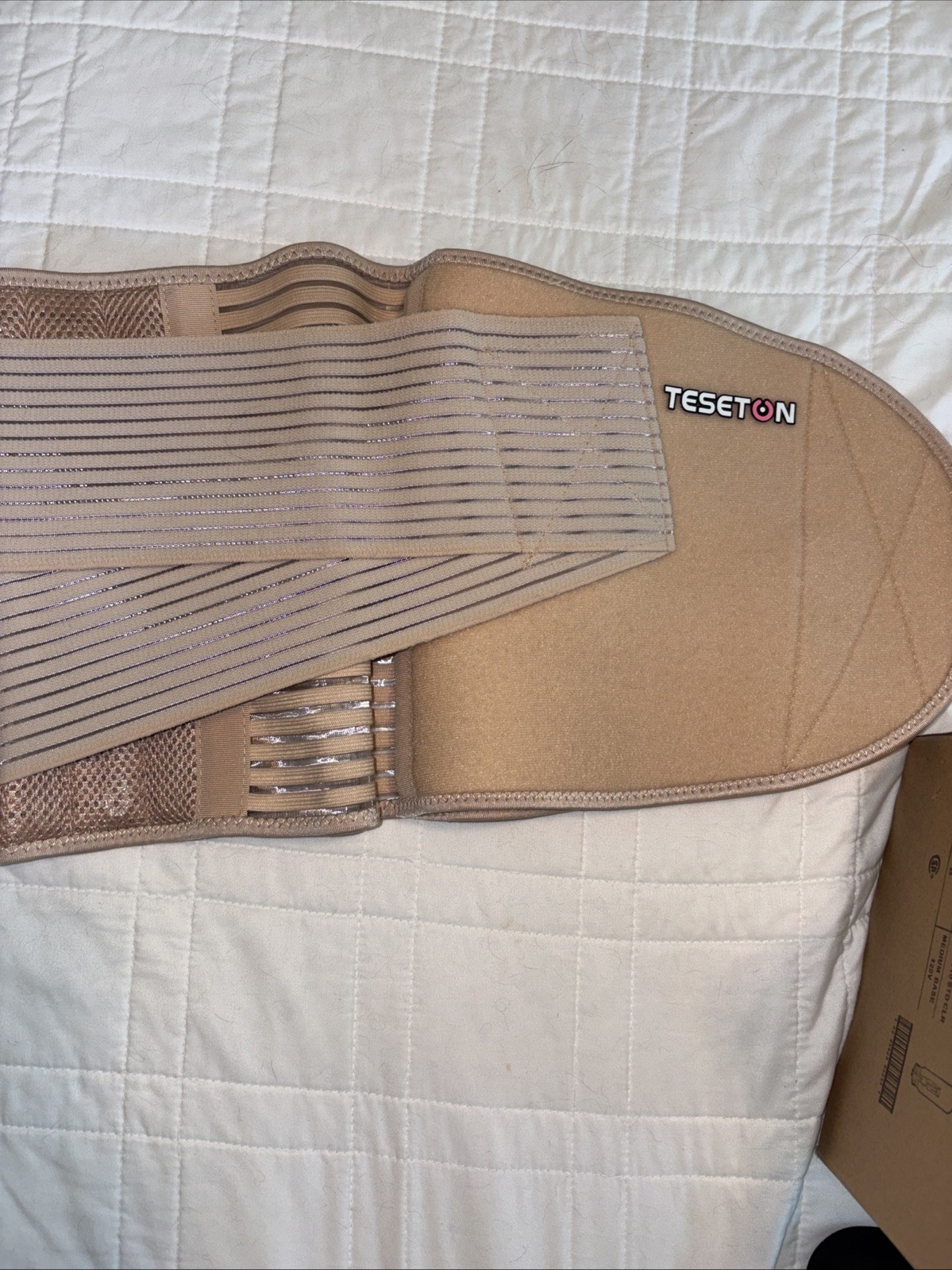 TESETON Back Brace Lumbar Support Belt – Lower Back Pain Relief Medium
