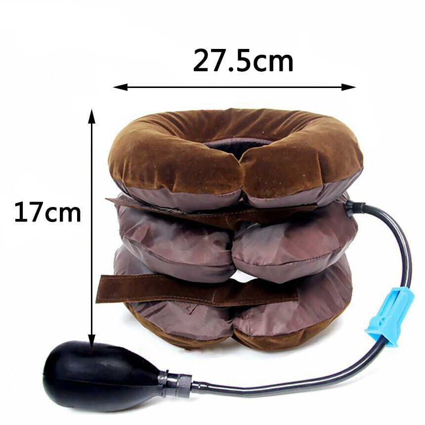 Cervical Neck Traction Device Inflatable & Adjustable Neck Stretcher Neck