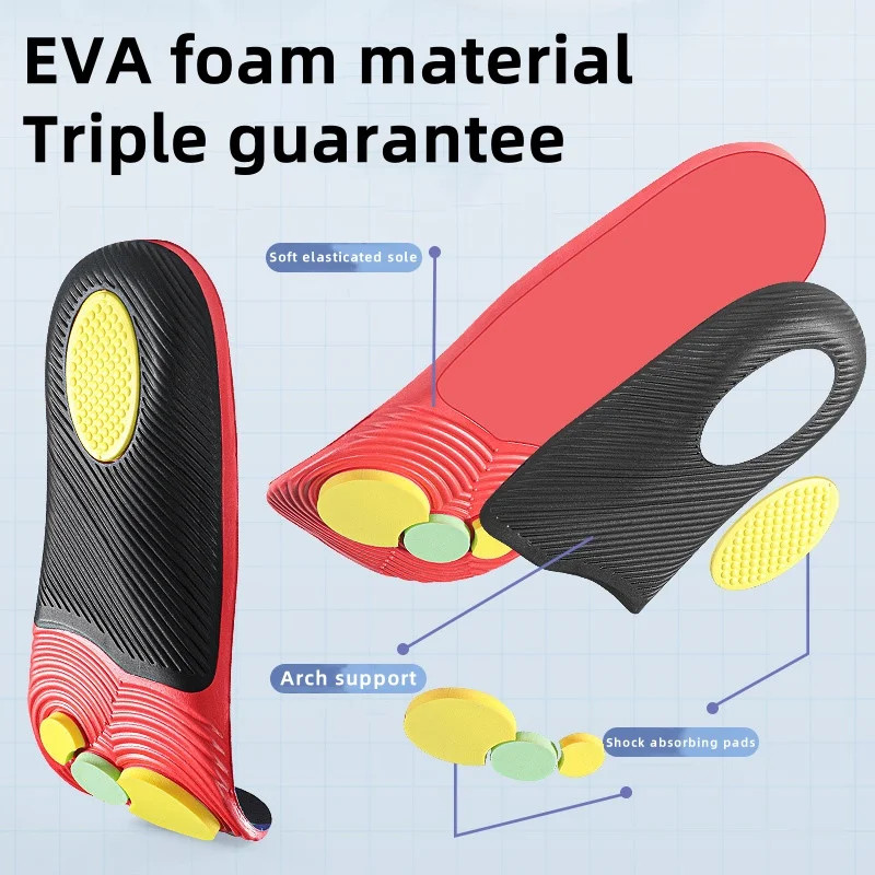 1 pair arch support Plantar fasciitis insoles Soft sole shock-absorbing sports s