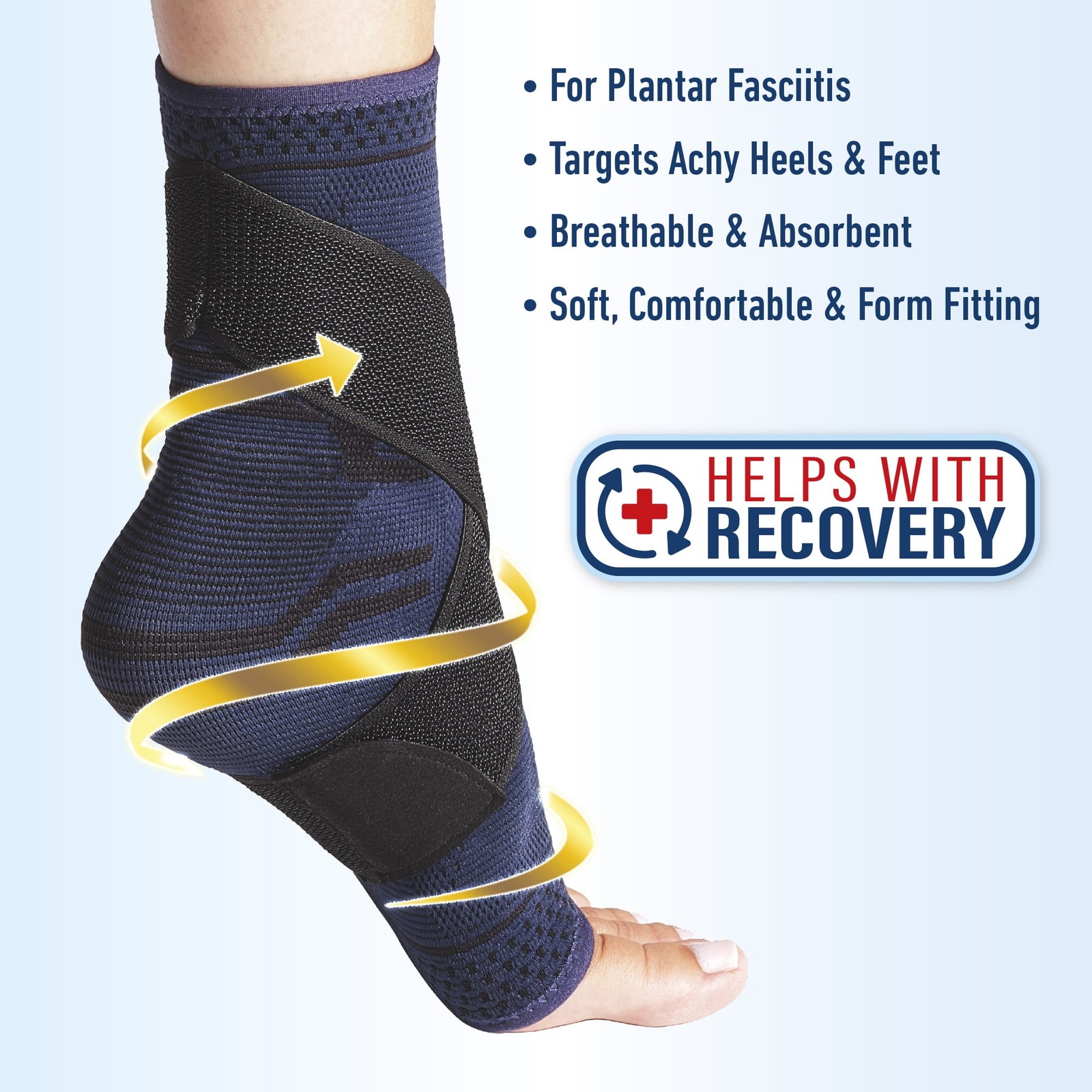Miracle Foot Relief Ankle Support for Foot Discomfort, Breathable Fabric