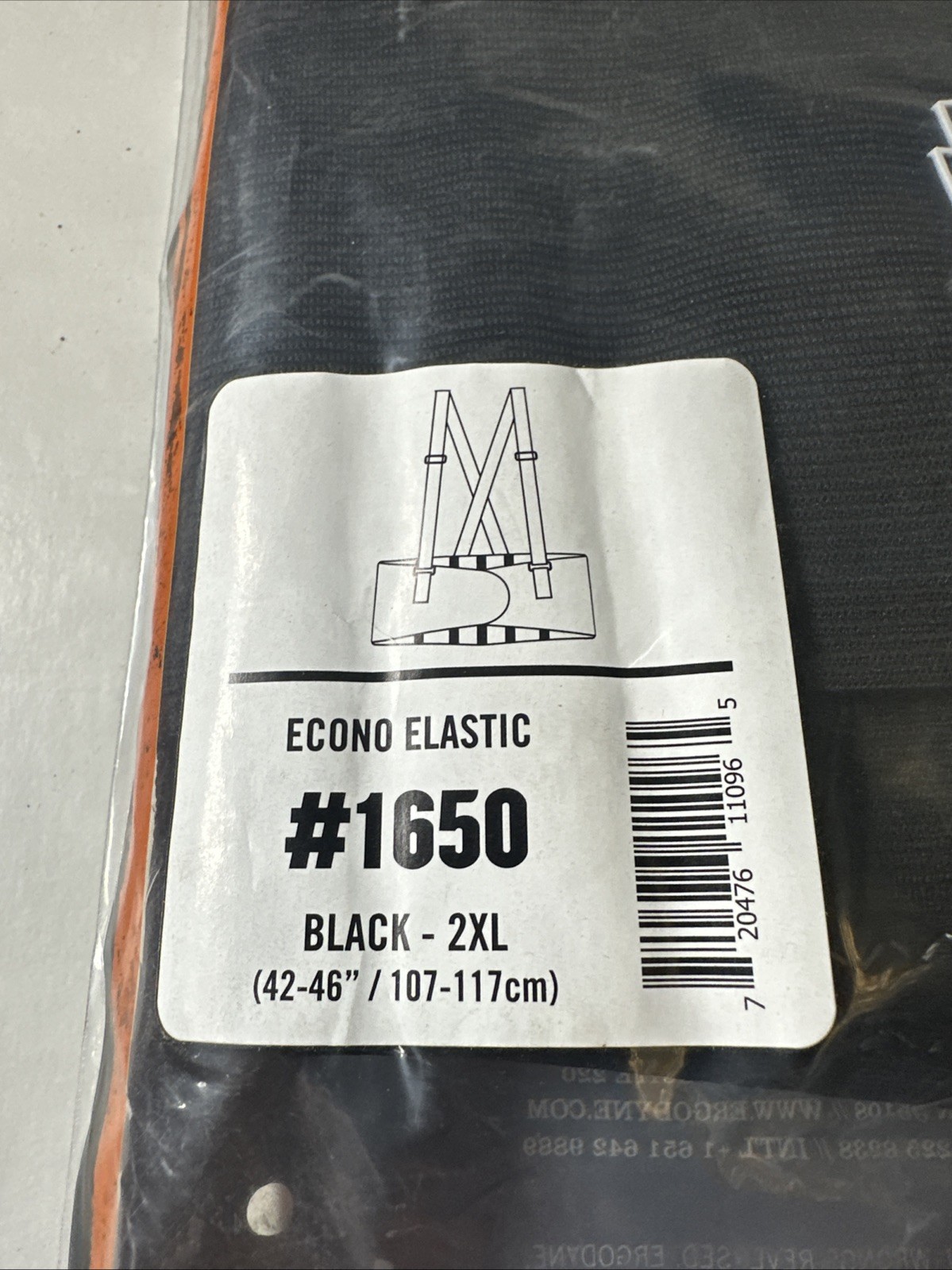 ProFlex 1650 Back Support Belt, 7.5″ Elastic, Adjustable, Removeable Straps, 2XL