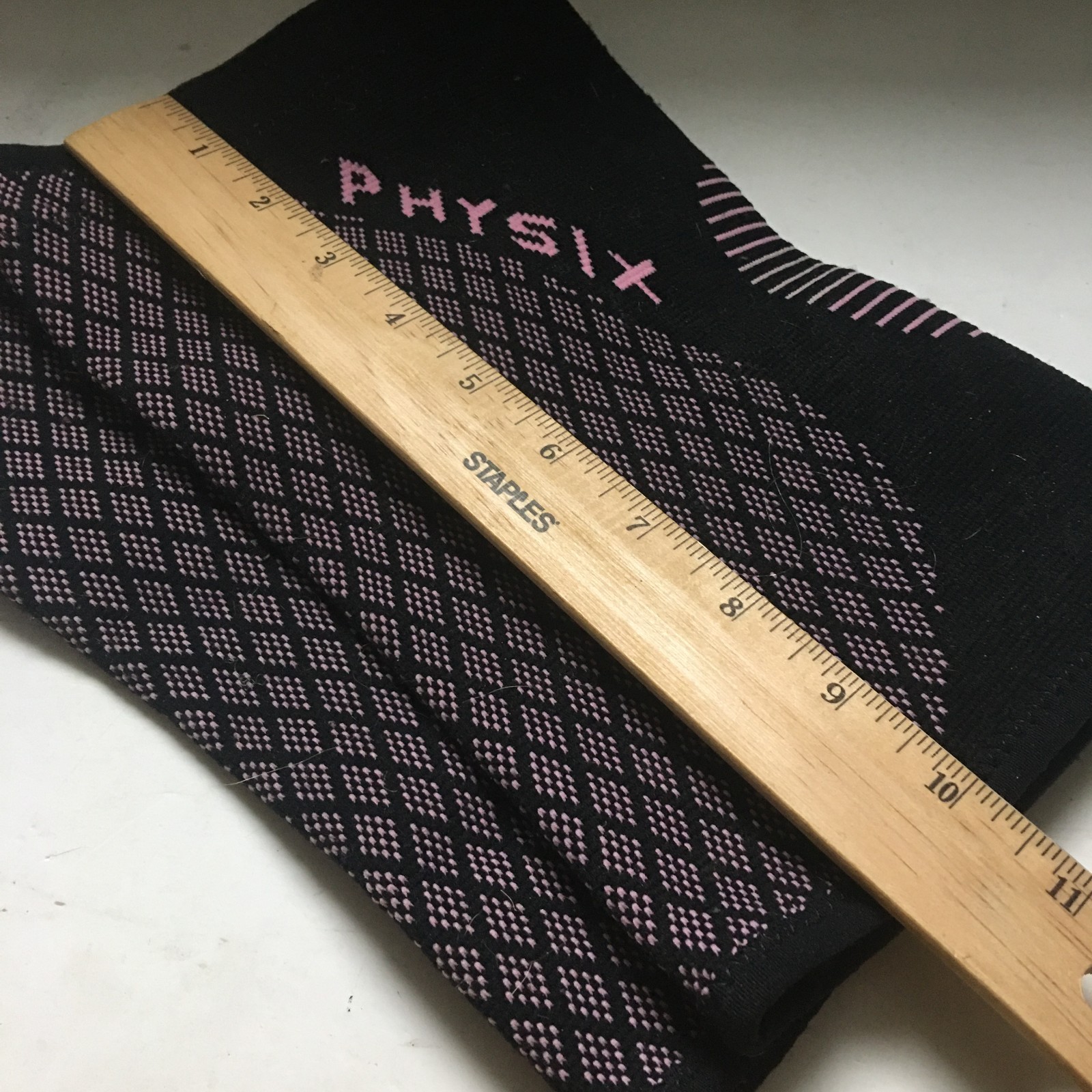 Vintage 90s Physix Gear Compression Knee Sleeves – 2 Black & Pink Support Braces