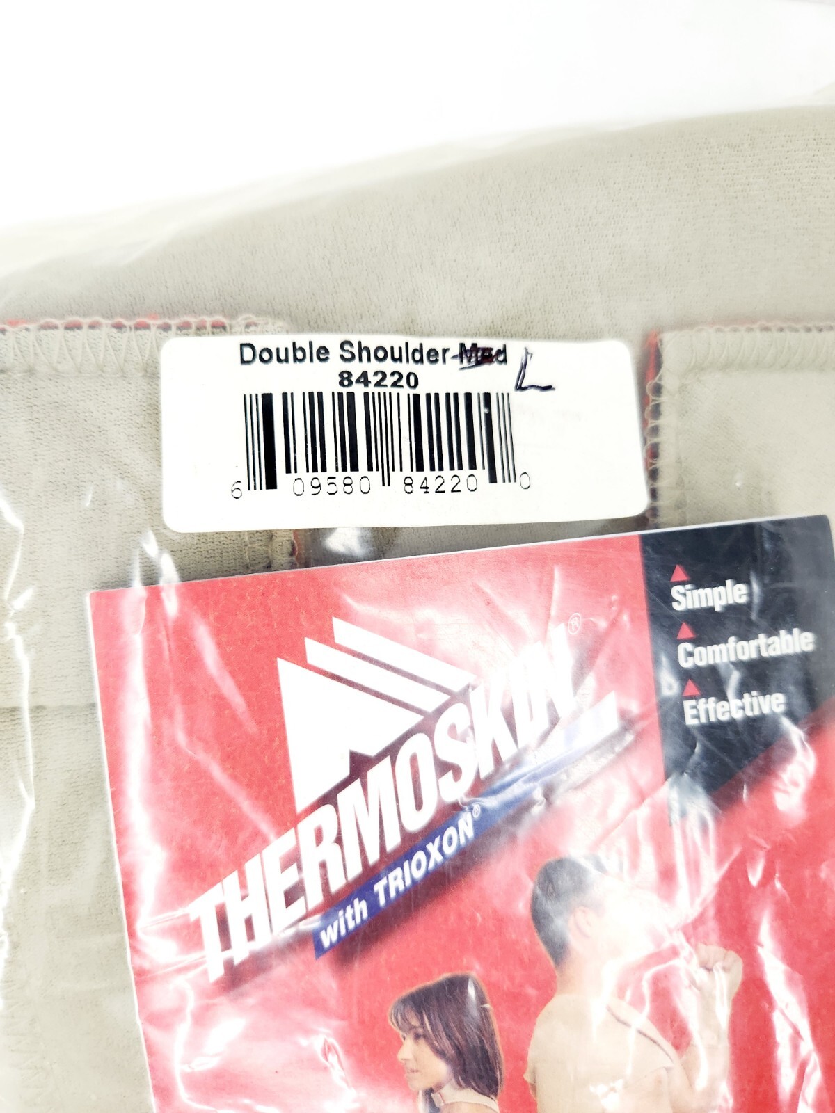 Thermoskin Double Shoulder Open Wrap Brace Size L with Range of Motion