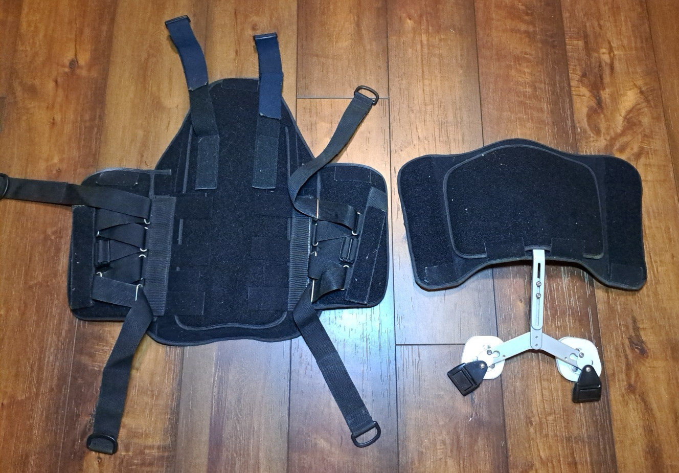 ORTHO LUX Back Brace Support Adult Medium Two Pcs Corset Lacing HOPE ORTHOPEDICS