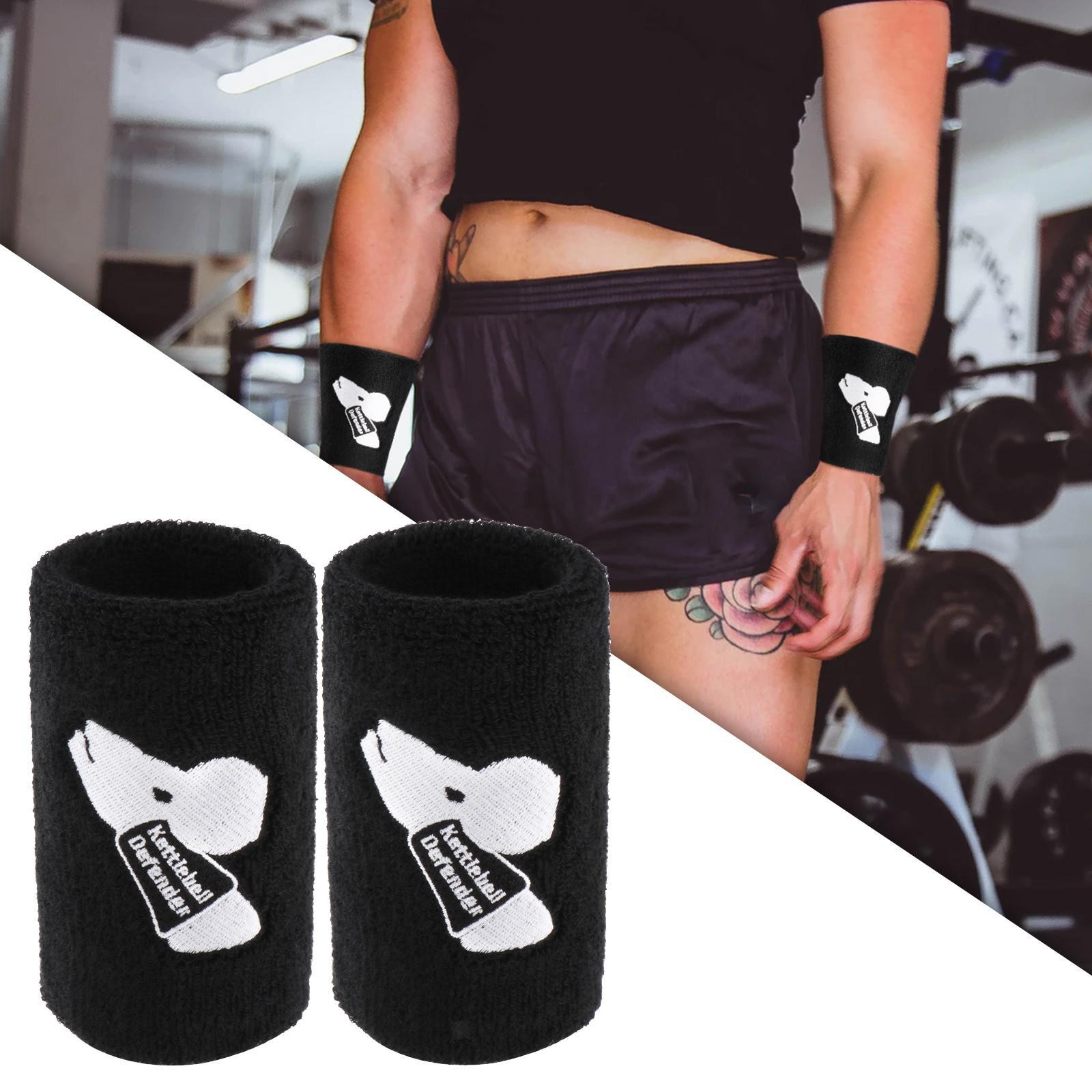 2x Kettlebell Wrist Guards Wrist Support with Plastic Pad Weight Lifting