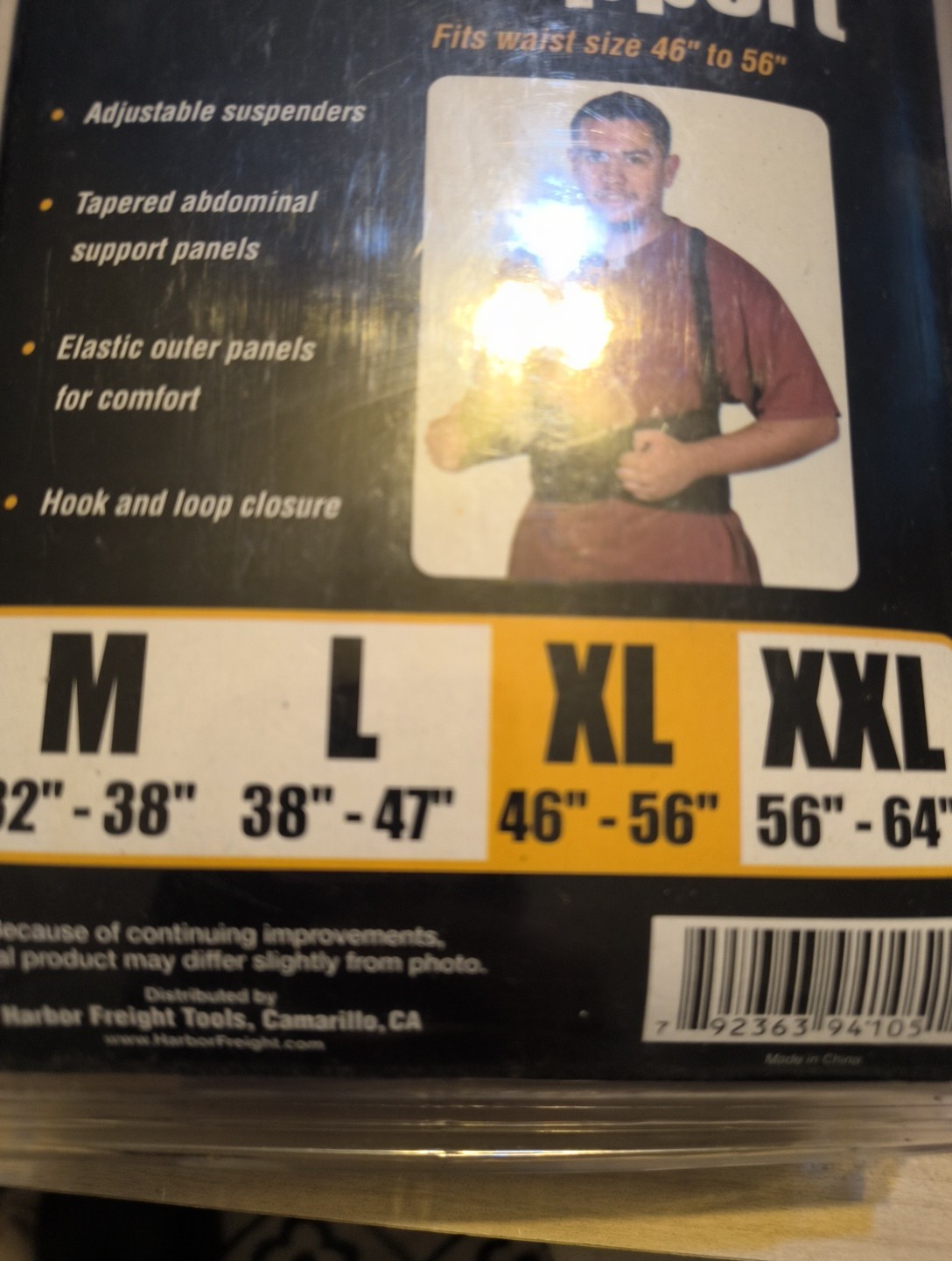 Western Safety Lumbar Support Posture Back Support Belt Size XL 46”-56” New