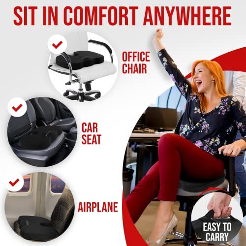 Cojín de asiento de espuma viscoelástica para silla de coche de oficina