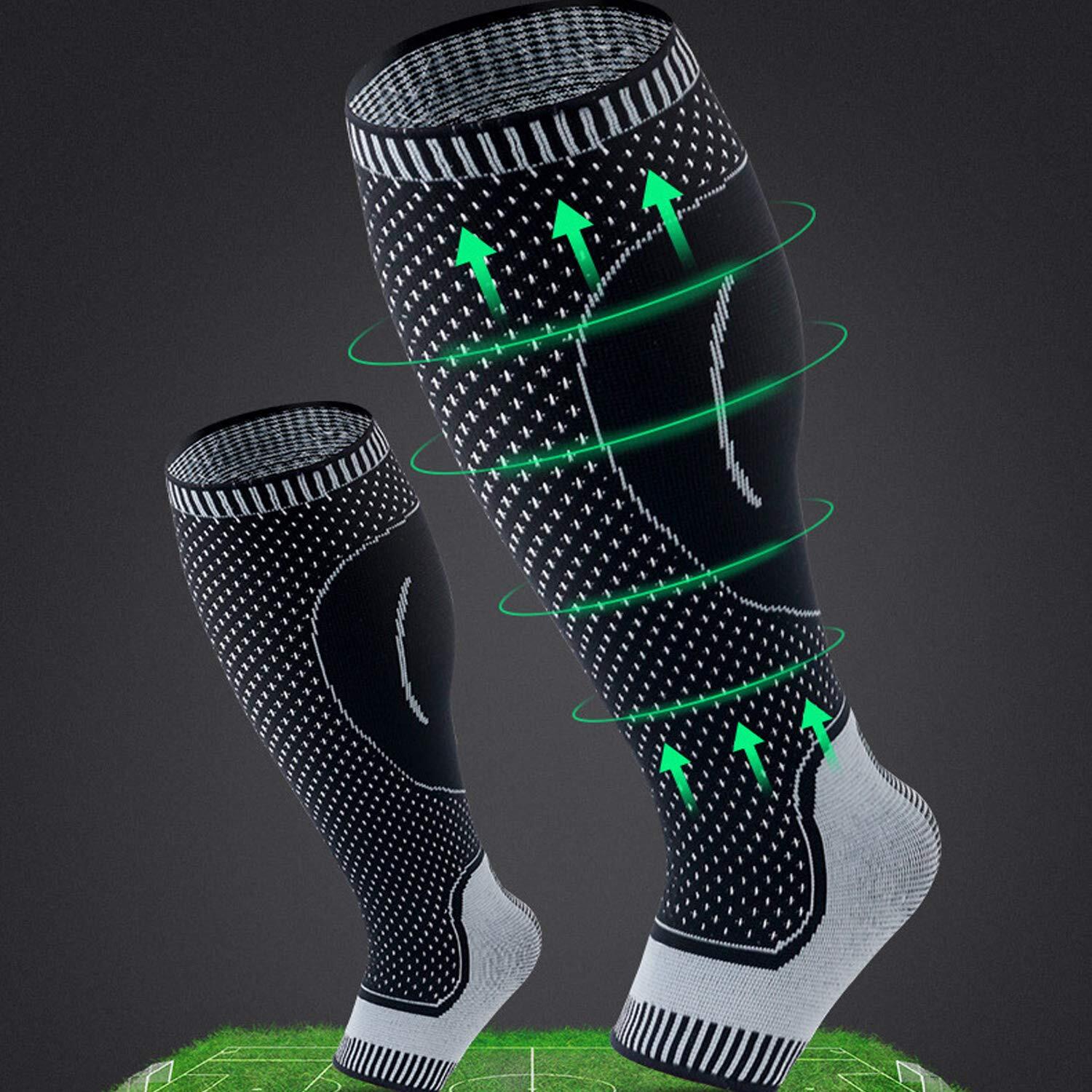 Calf Support Brace Ankle Compression Sleeve Socks Elastic Fasciitis Pain Relief