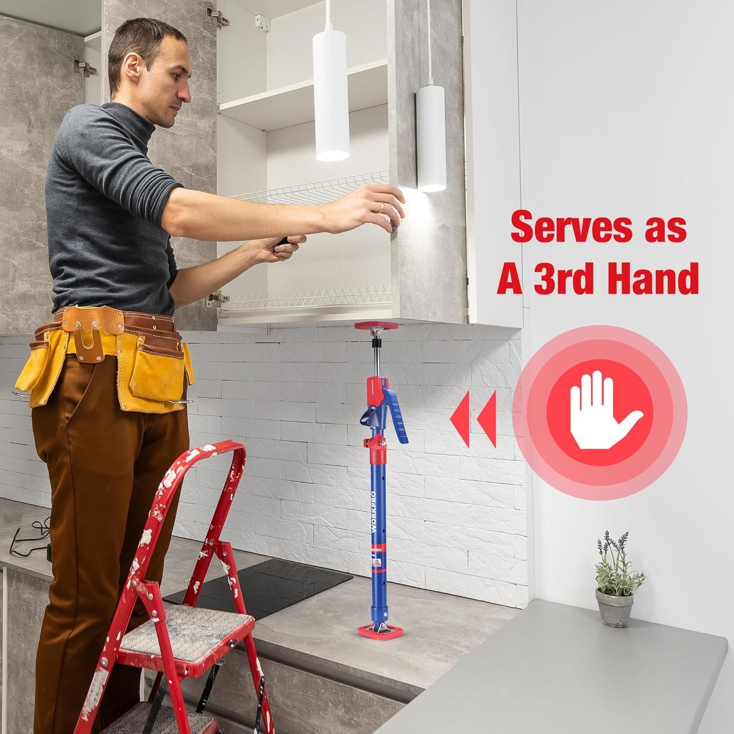 High Density Adjustable Support Pole – Perfect for Cabinets & Shelves