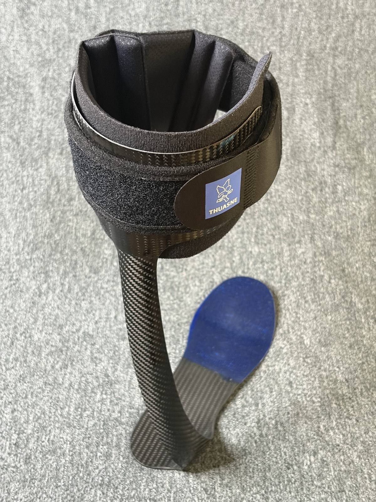 Thuasne SpryStep AFO Right Leg Orthosis Size L U017 02 Black/Blue