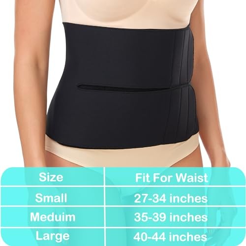 Abdominal Binder Post Surgery Tummy Tuck after Hysterectomy Stomach Waist Large