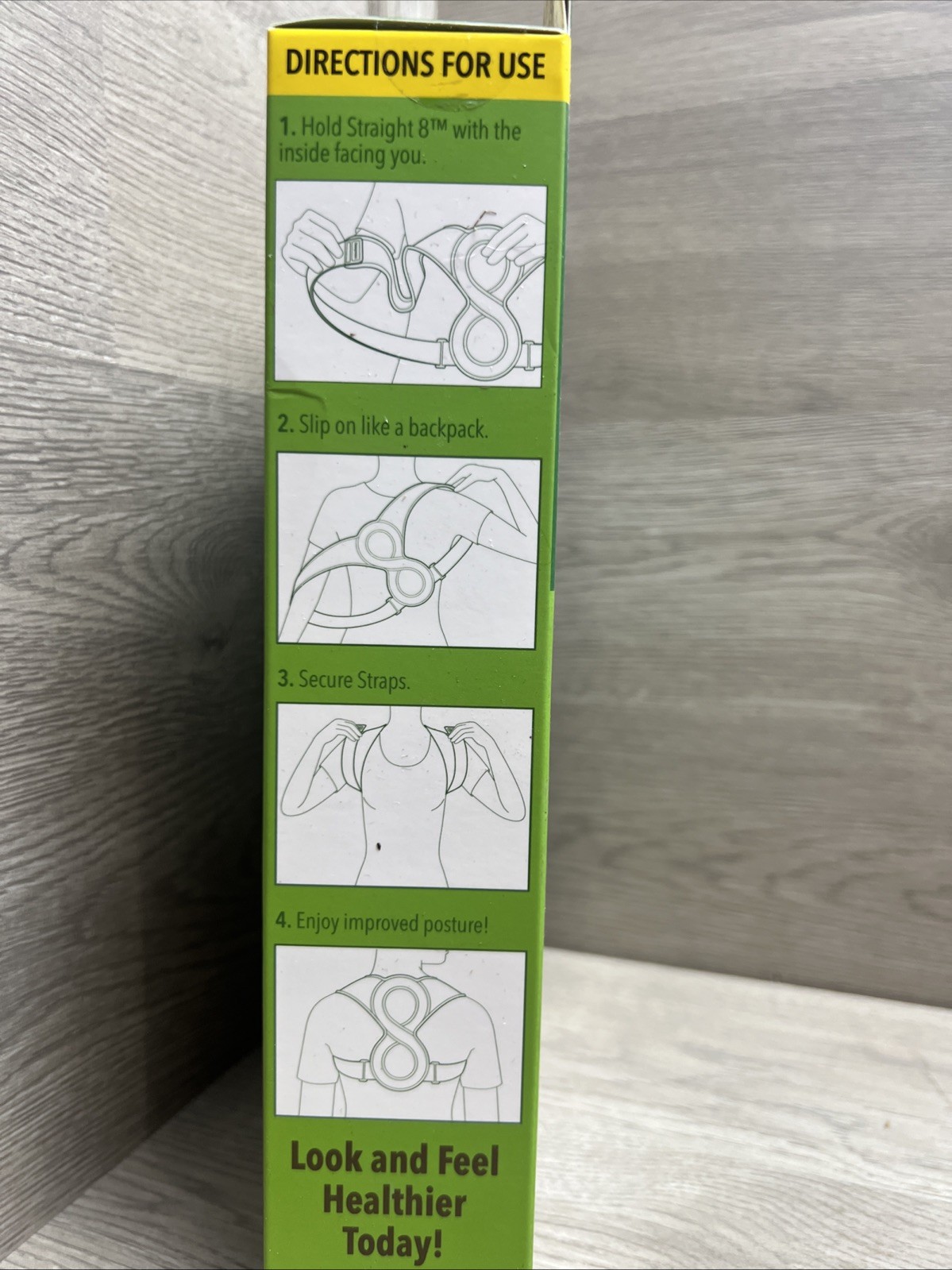 Hempvana Straight8 Adjustable Lightweight Posture Corrector(New- Damaged Box).