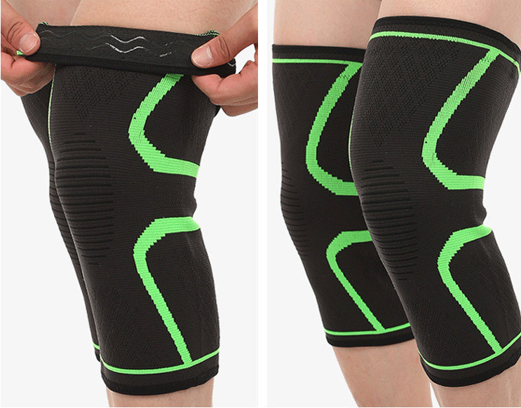 Sports Knee Pads Silicone Non-slip Breathable Knitted Compression Sleeve