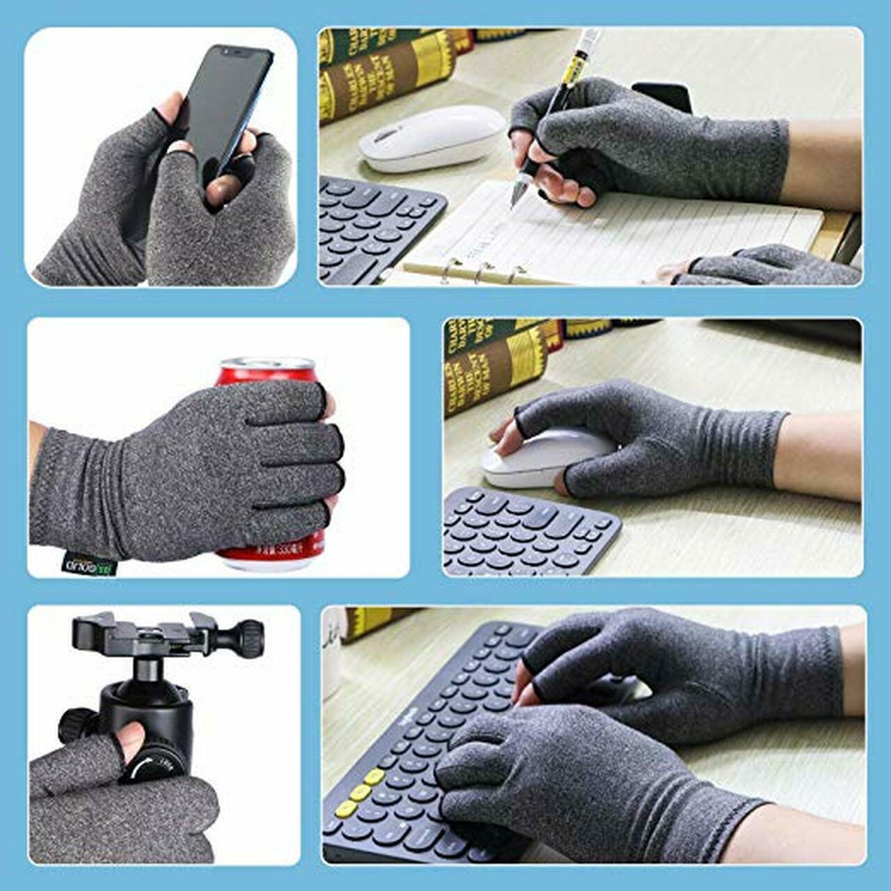 U.S. Solid Compression Gloves Arthritis Swelling Joint Pain Relief Hand Support