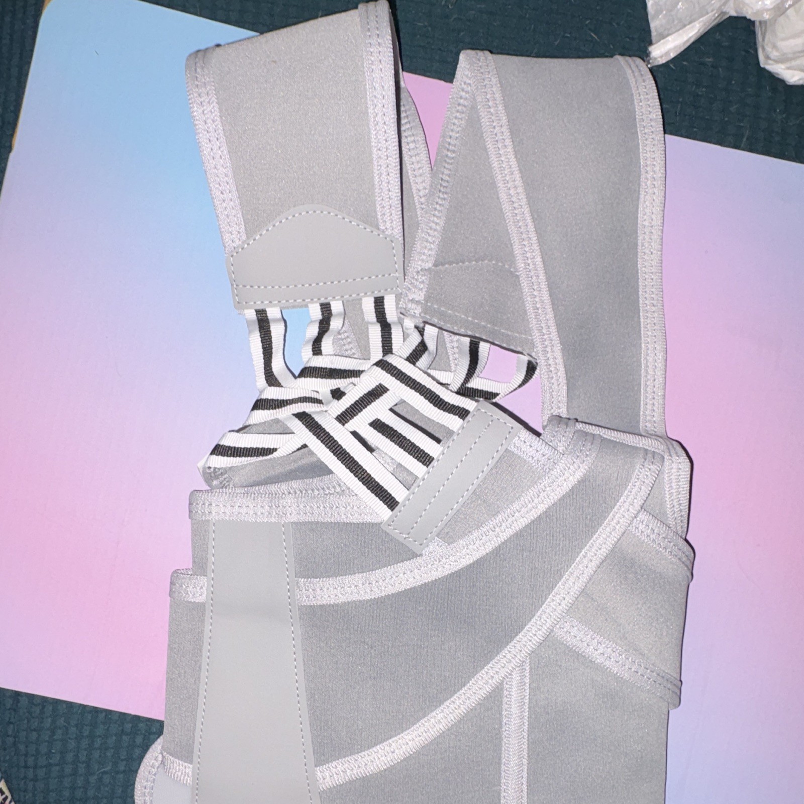 Adjustable Orthopedic Support Brace, Size 1, Gray/Black/White