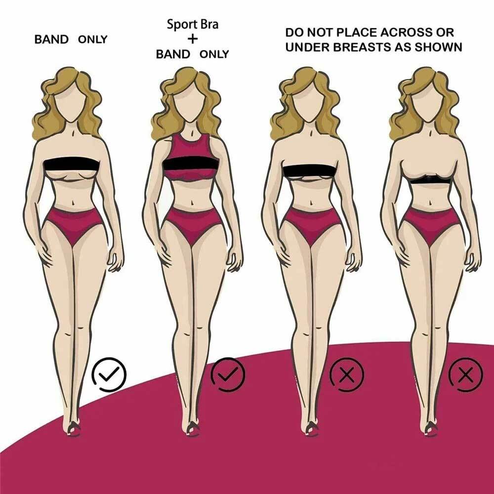 1Pc Breast Support Band No-Bounce Post Surgery Breast Augmentation Accessories