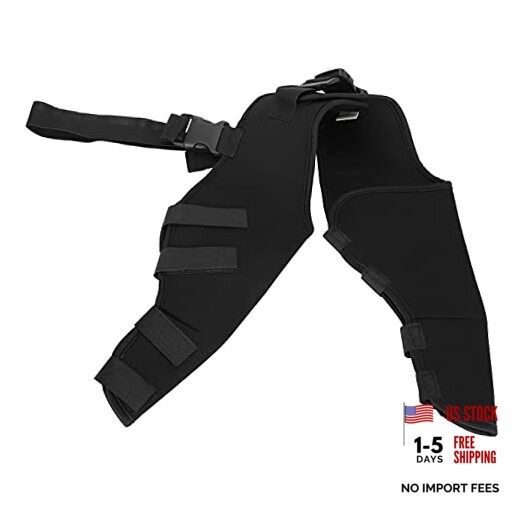 Dog Hip Brace Support,Dog Knee Braces for HJ25 rear double leggings black M