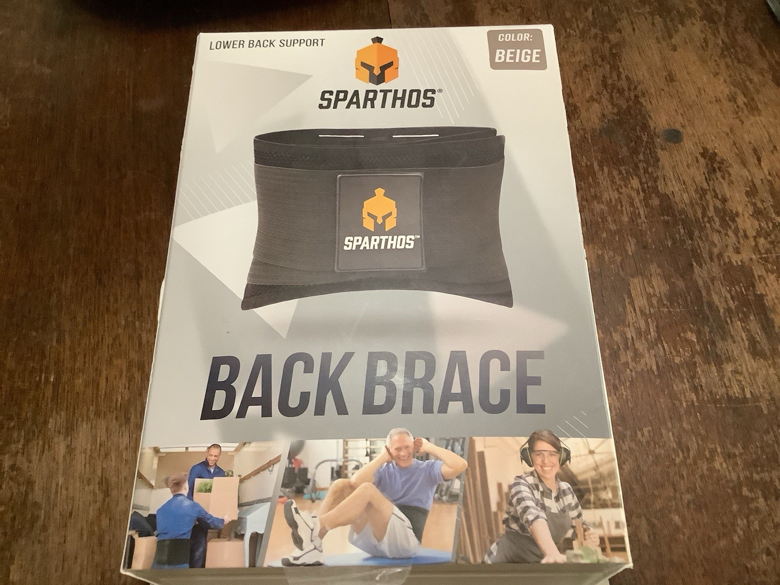 Sparthos Back Brace Small Beige Color Lower Back Support