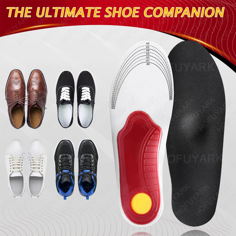 Orthotic Insole Men High Arch Support Flatfoot Orthopedic Insoles For Feet Ease