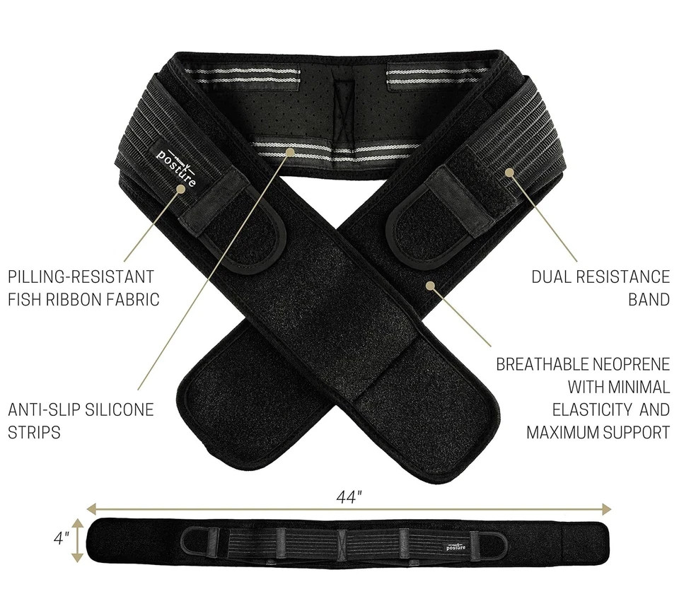 Sacroiliac Hip Belt for Women and Men That Alleviates Sciatic, Pelvic, Lower Bac