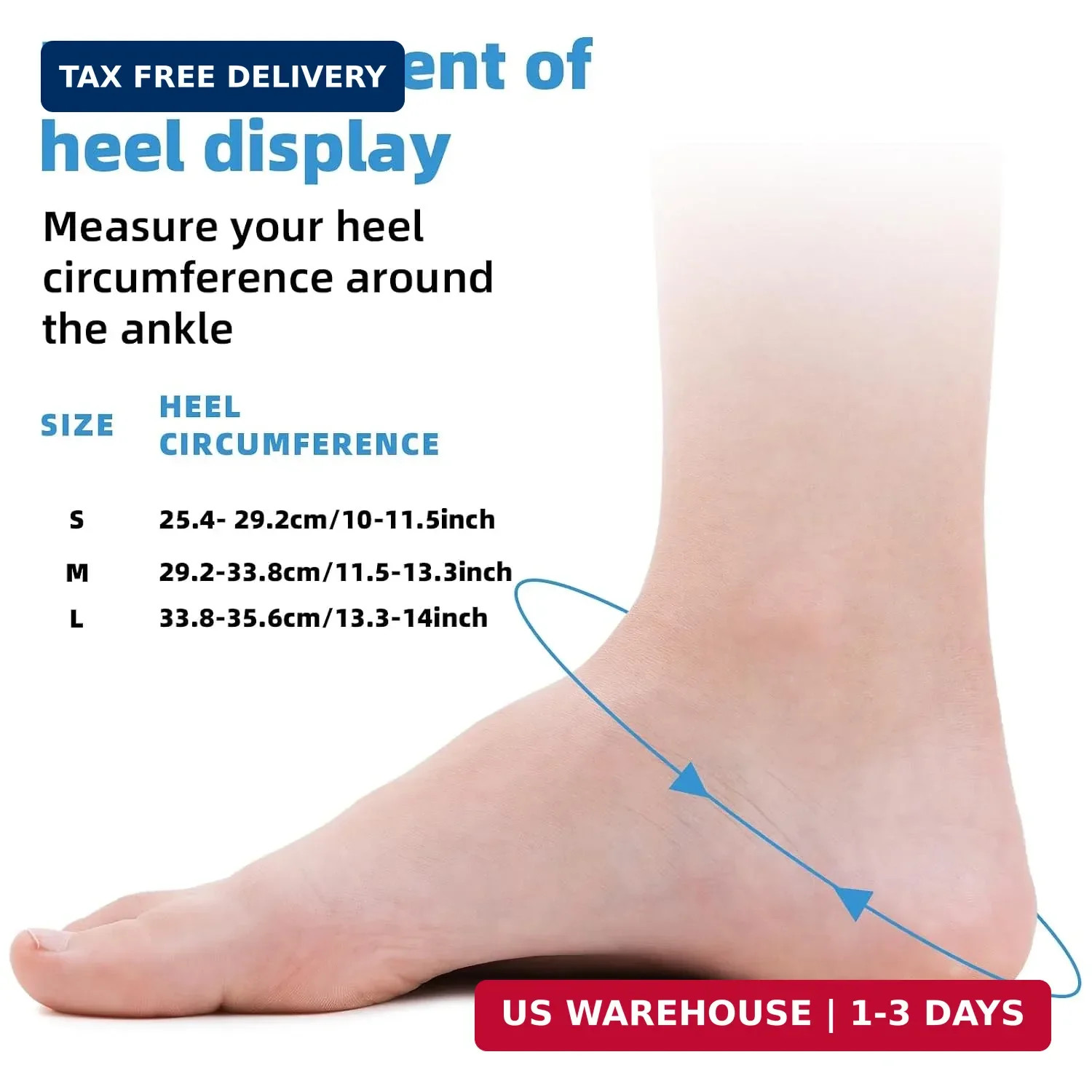 AFO Foot Drop Brace for Walking with Shoes, Adjustable Ankle Support, Secure Rin