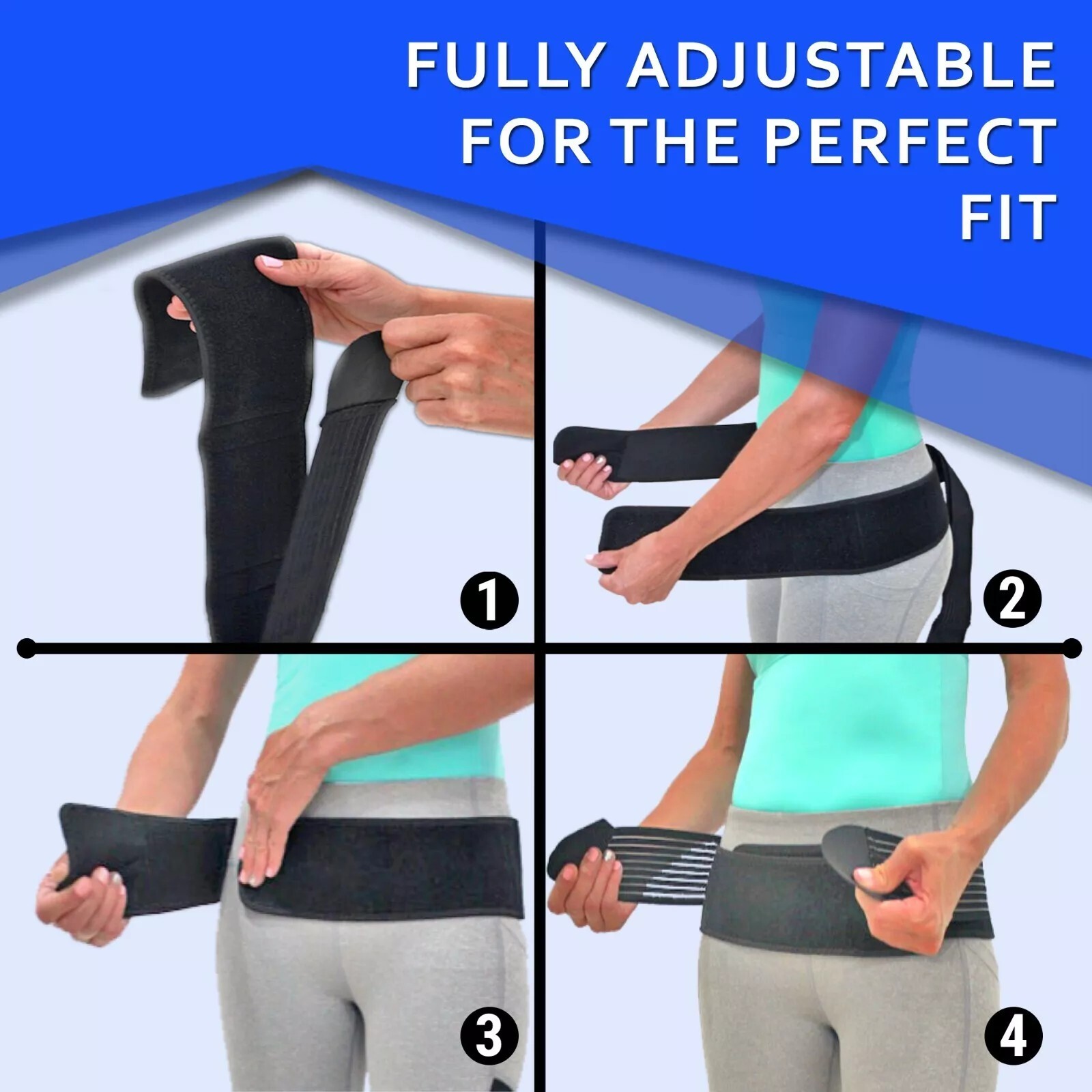 Function Belt Lower Back Support Sciatica Sacroiliac SI Joint Hip Pain Relief