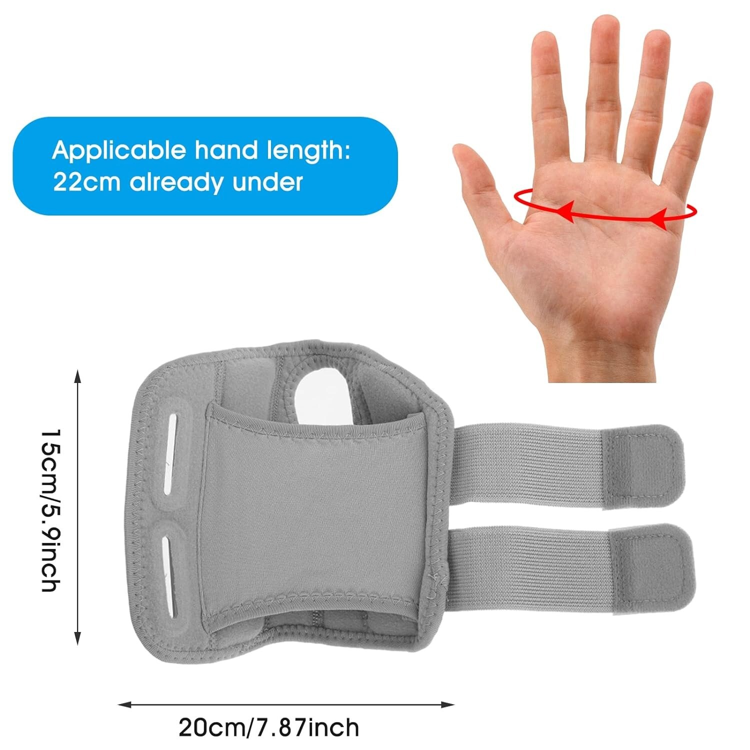 Wrist Brace Support Sprain Splints Band Strap Protector Orthopedic Wristband US