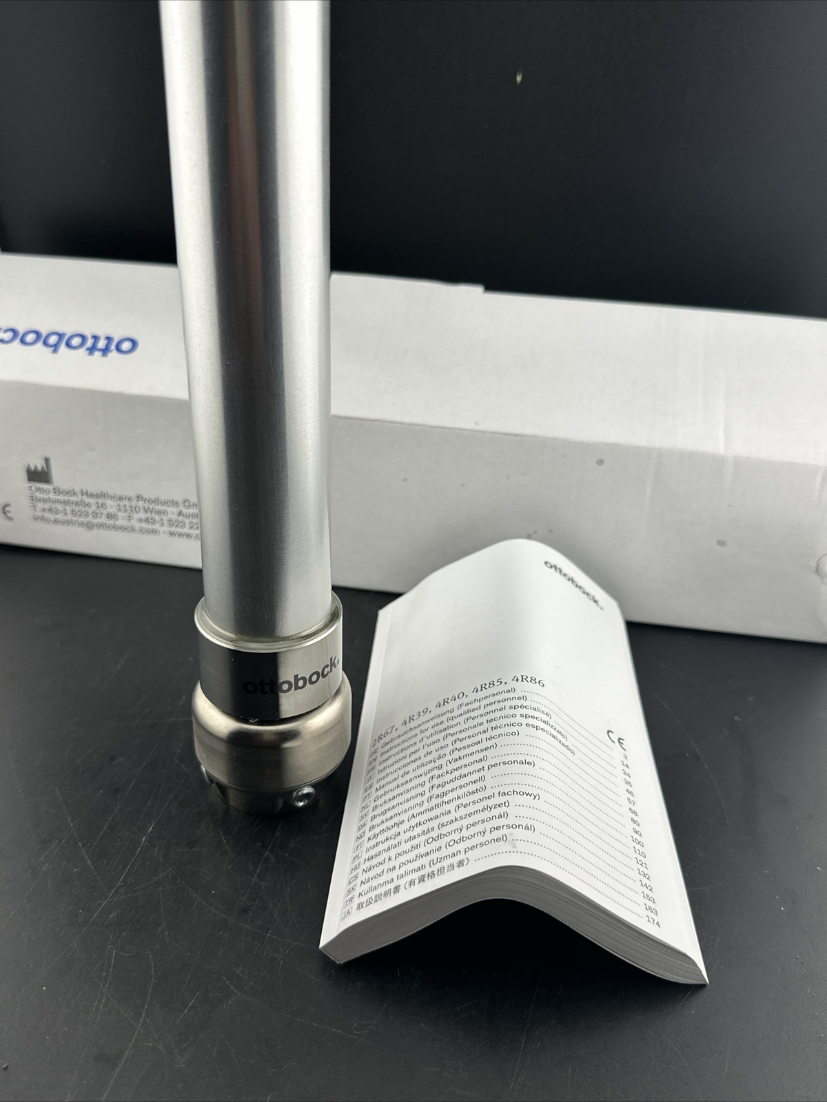 Ottobock Otto Bock Prosthetic 2R67 Pylon W/ torsion Adapter. 34mm. New Ht 30.5cm