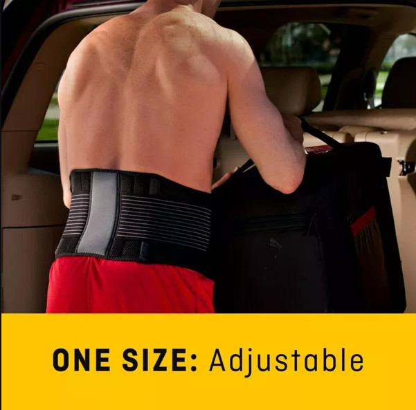 FUTURO Comfort Compression Back Support, Adjustable Deluxe Back Brace – 1pk