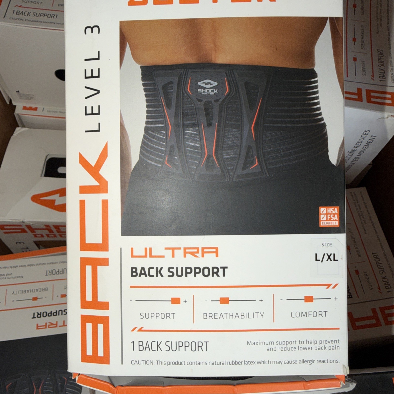 New! Shock doctor ultra back support level three size L/XL 34–38