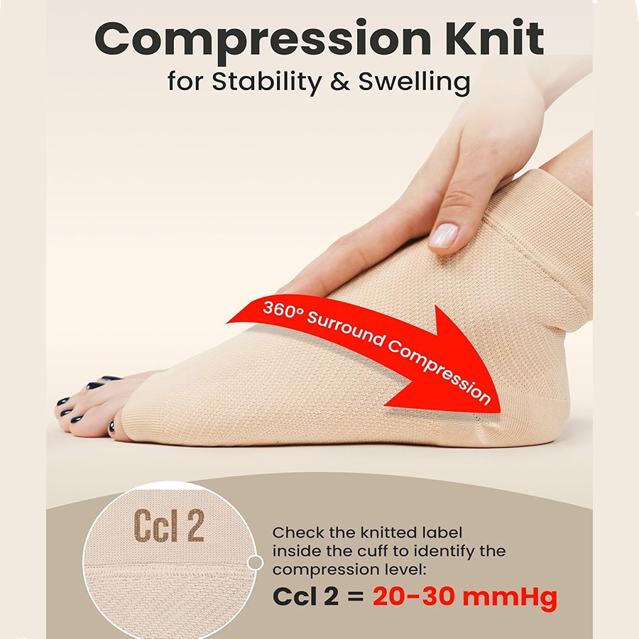 3PK Neuropathy Socks Soothe Relief Compression Socks 20-30mmHg Circulation Socks