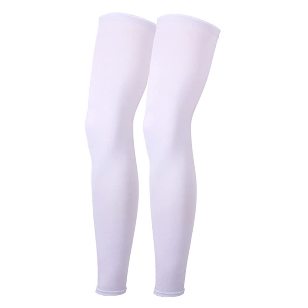 One Pair Compression Full Length Leg Sleeve for Men Women, Running, Basketbal…