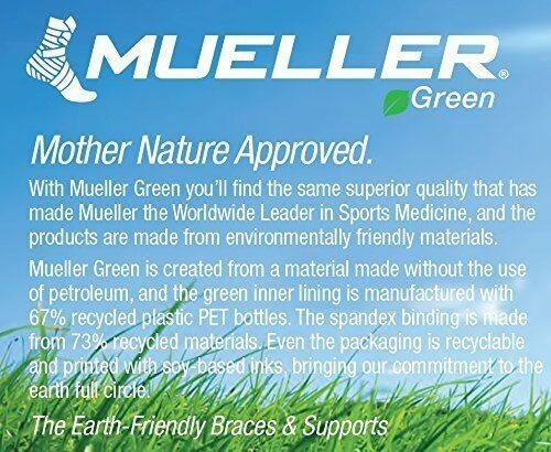 Mueller Green Fitted Wrist Brace For Left Hand Small-Medium Size Maximum Support
