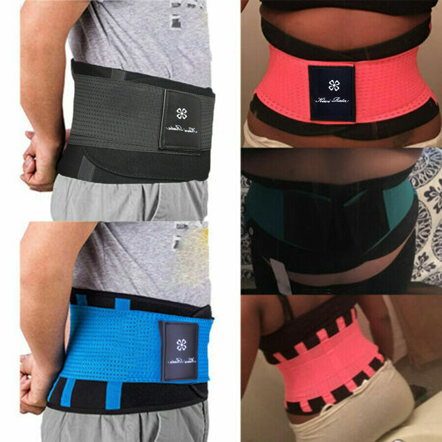 Adjustable Lumbar Support Lower Waist Back Belt Brace Pain Relief Unisex Shaper