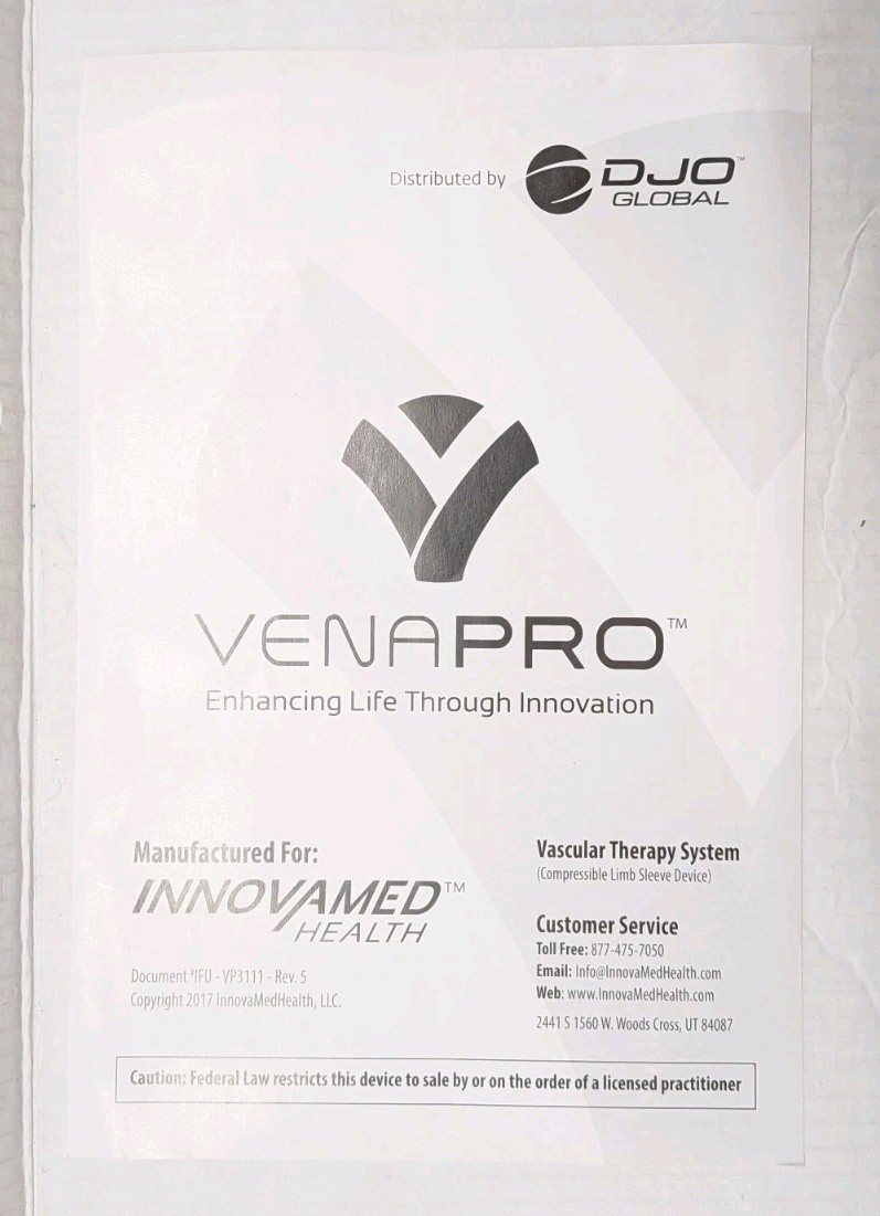 Venapro Dual Leg Compression Air Release Leg One Touch Easy One Touch