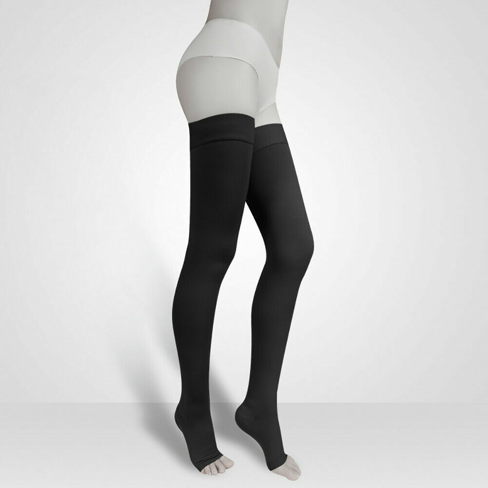 30-40mmHg Compression Open Toe Socks Thigh High Support Stockings Leg Sleeve US