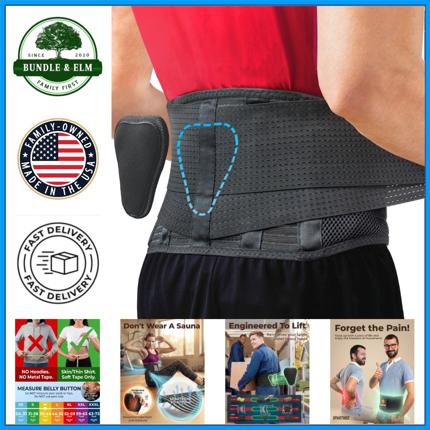 Lightweight Back Support for Herniated Disc, Breathable and Comfortable Design