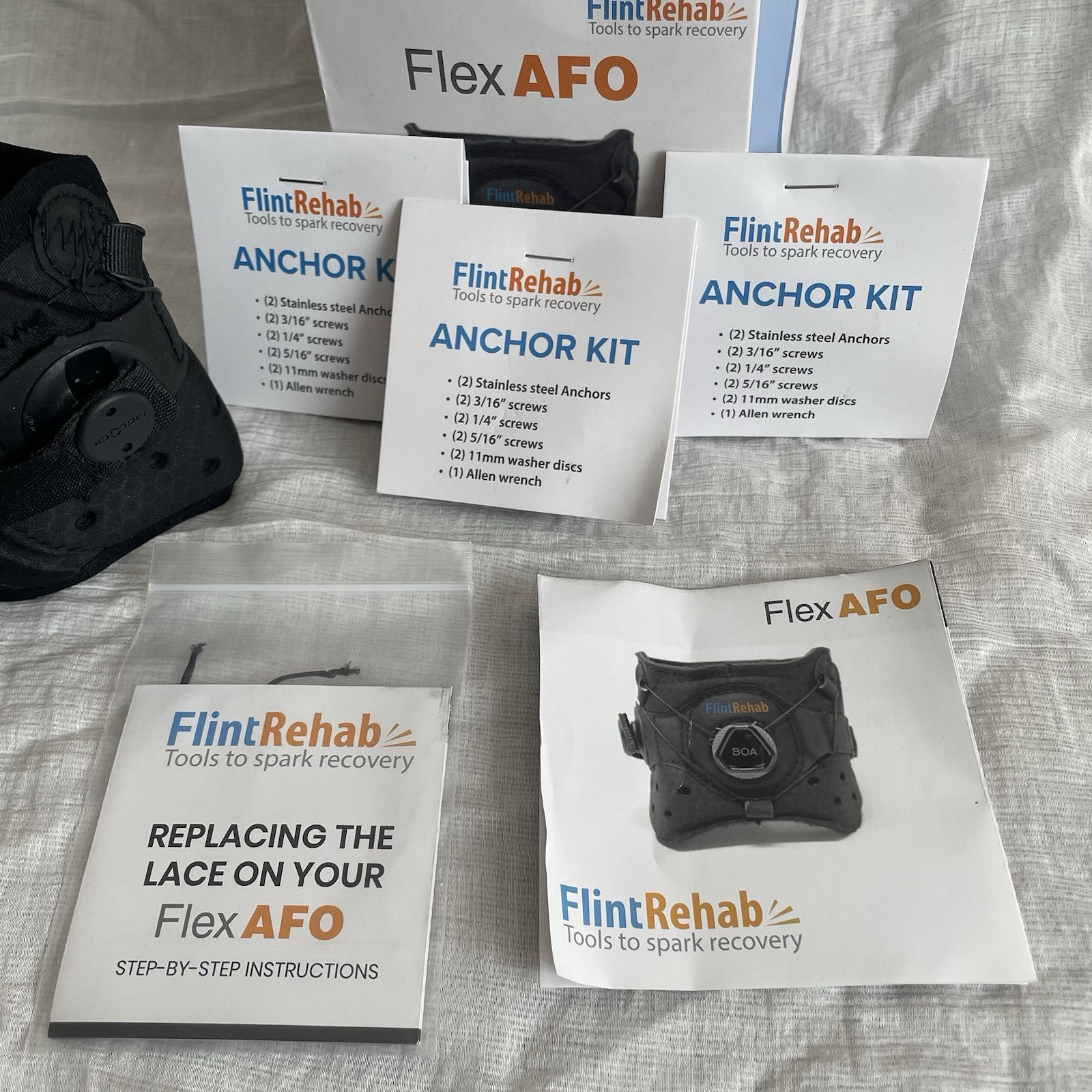 FlintRehab Flint Rehab Drop Brace AFO Adult Ankle Support – NEW Open Box Deal!
