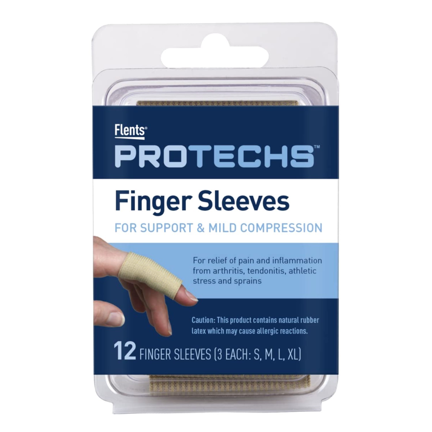 Reusable Finger Sleeves for Arthritis, 12 Pack
