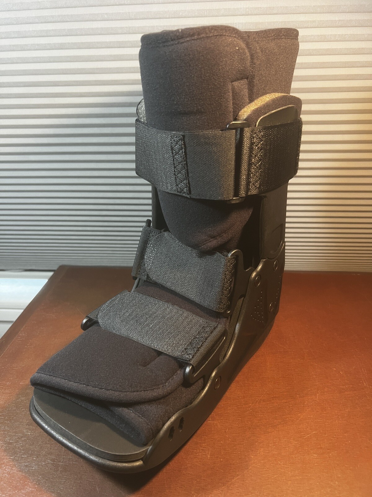 McKesson Black Walker Boot Medium Hook and Loop for Either Foot 155-79-95505