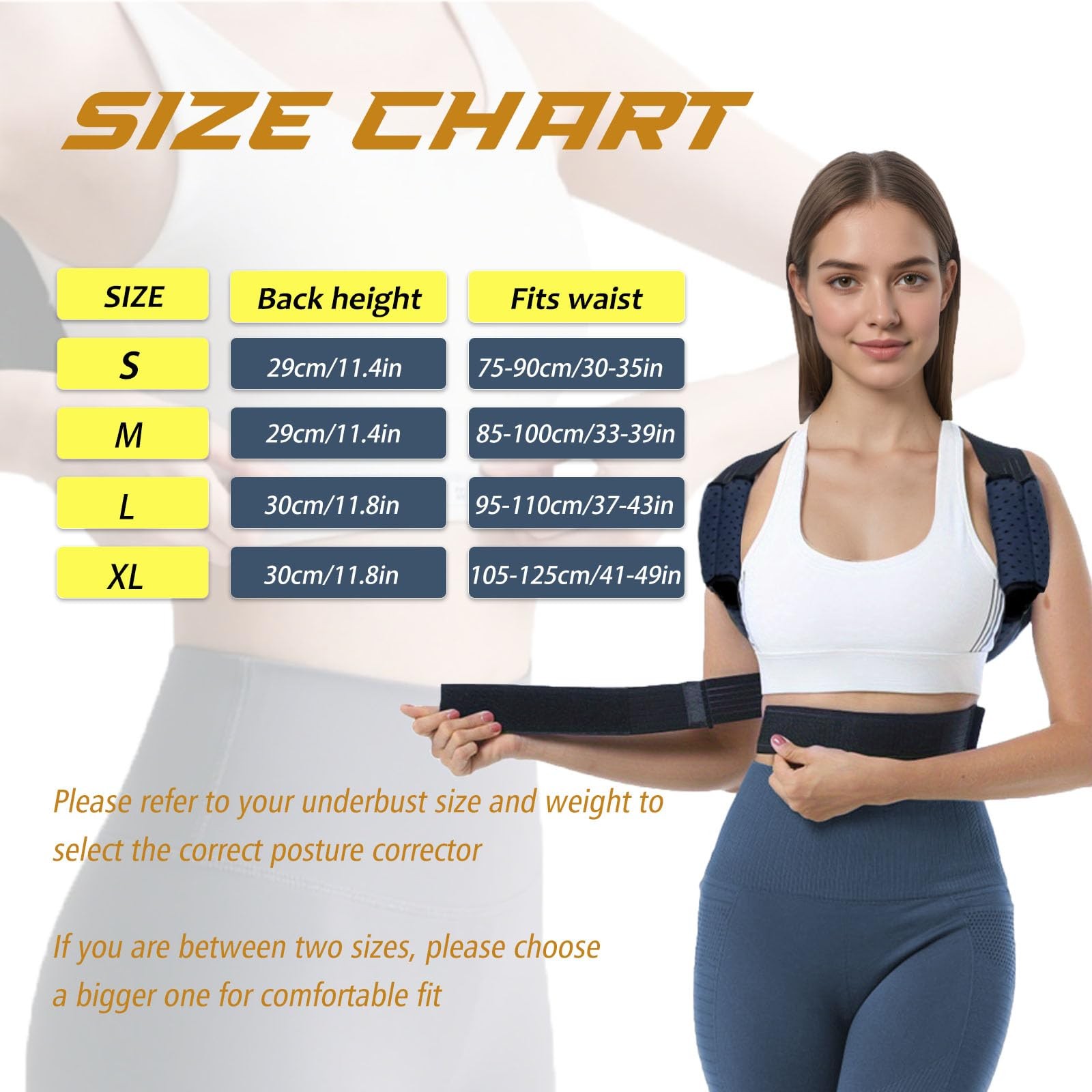 Avaneeny Posture Corrector Women & Men, Adjustable Back Brace Neck Shoulder