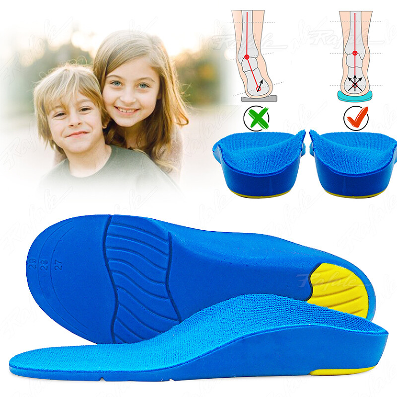 Children Feet Arch Support Orthotic Plantar Fasciitis Gel Shoe Insoles Cushion