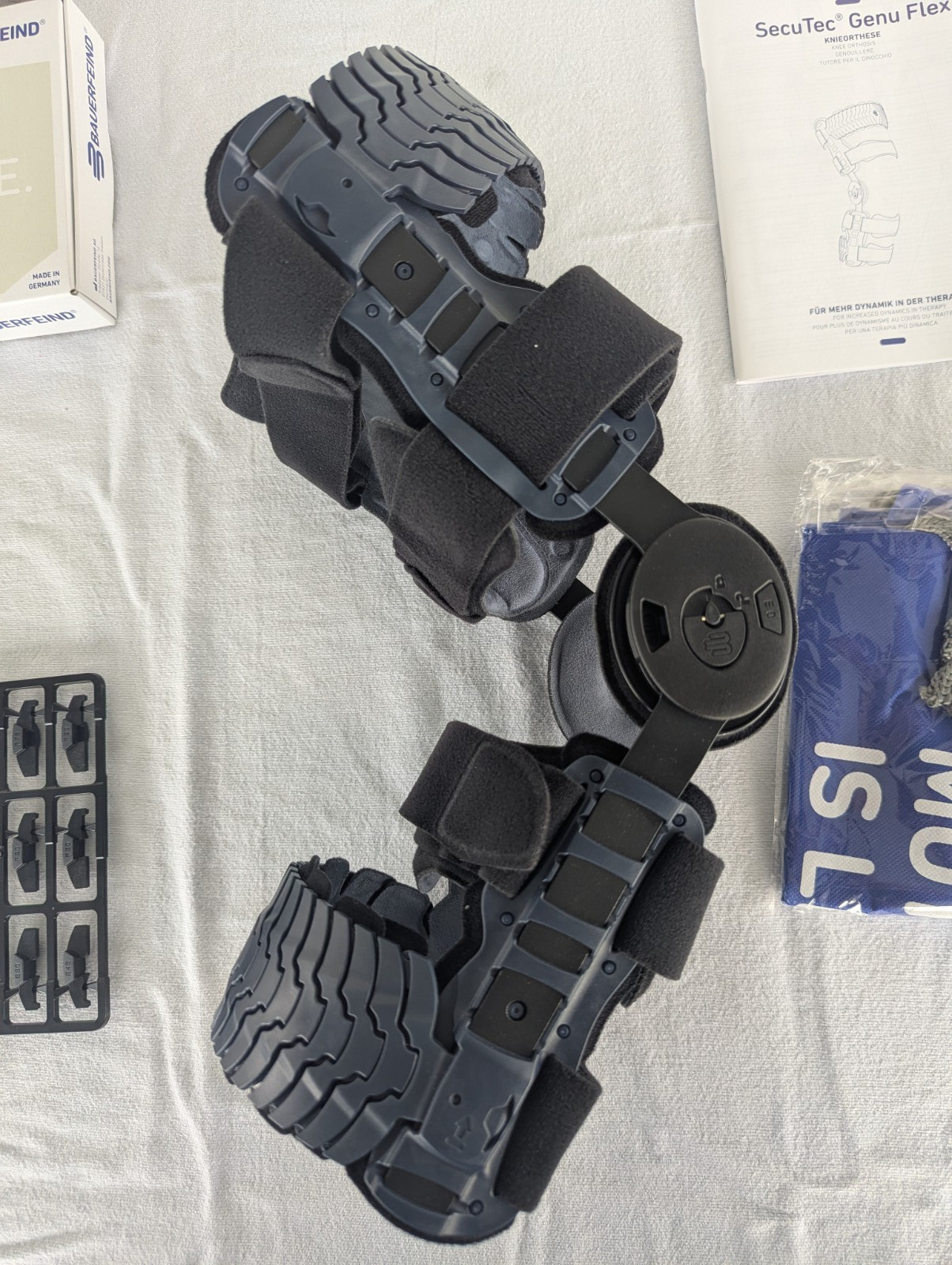 Bauerfeind SecuTec Genu Flex Left Knee Brace Sz 3 Adjustable Stabilizer Orthosis