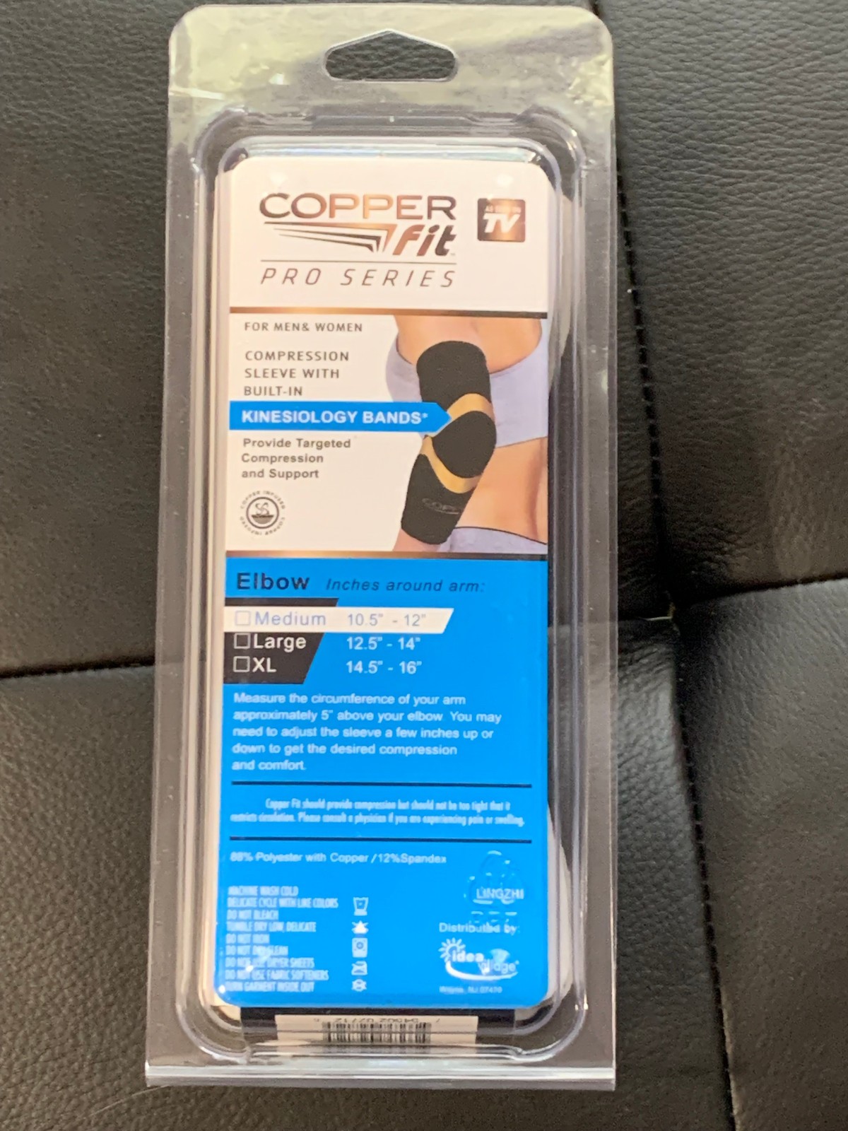 Copper Fit Elbow Sleeve, Size Medium, As Seen on TV, New in Box